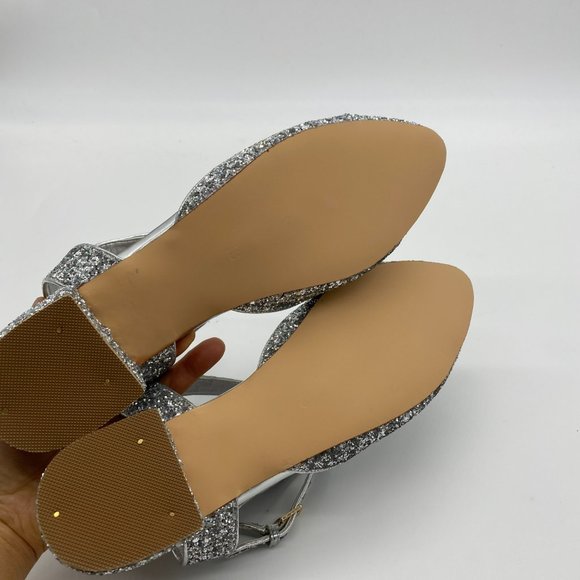 YDN Low Block Heel Sandals Pointy Toe Slingback - Picture 9 of 12